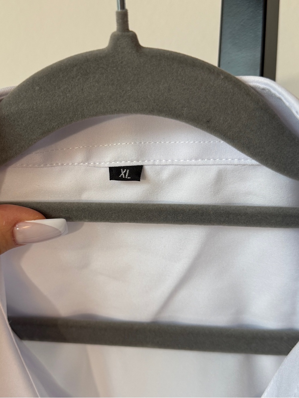 Classic Men's White Button-Down Dress Shirt Size XL - Picture 5 of 6